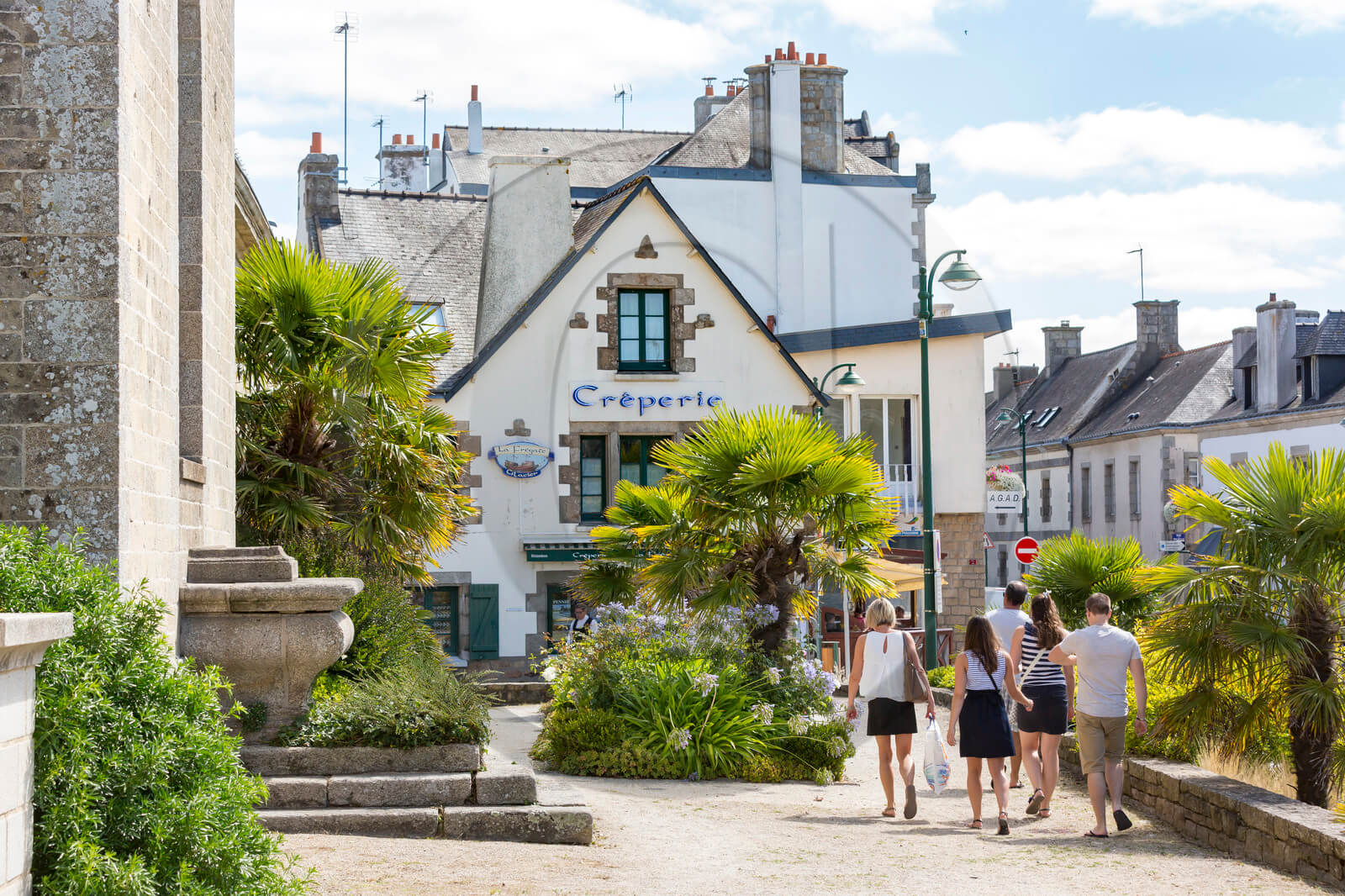 Le bourg de Guidel, calme et commerçant
